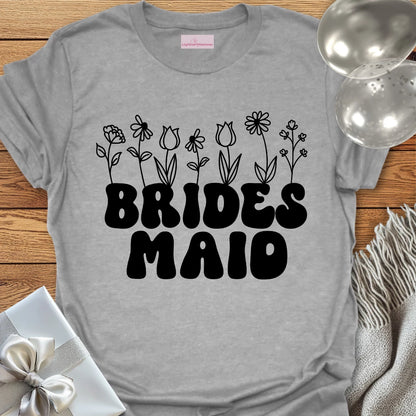Bridesmaid (Wildflowers) - Bridal Party T-Shirt