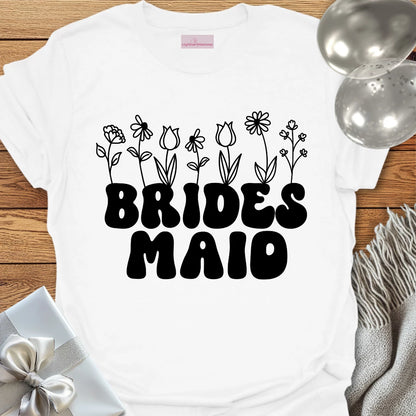 Bridesmaid (Wildflowers) - Bridal Party T-Shirt