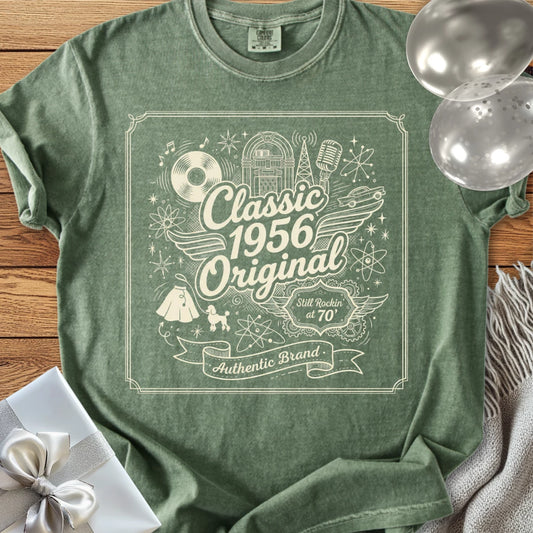 Classic 1956 Original, Still Rockin' at 70 - Premium 70th Birthday T-Shirt