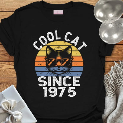 Cool Cat Since 1975 - 50th Birthday T-Shirt