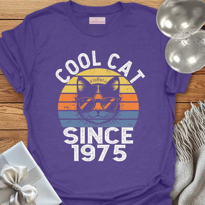 Cool Cat Since 1975 - 50th Birthday T-Shirt
