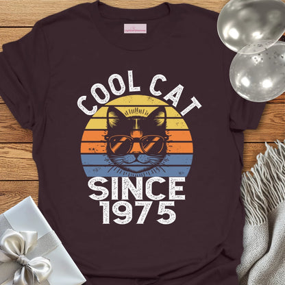 Cool Cat Since 1975 - 50th Birthday T-Shirt