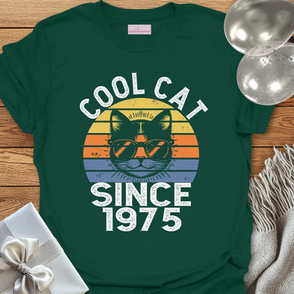 Cool Cat Since 1975 - 50th Birthday T-Shirt