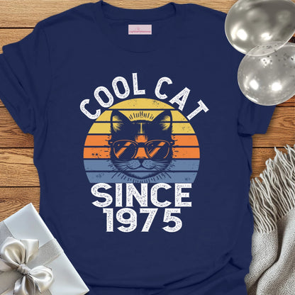 Cool Cat Since 1975 - 50th Birthday T-Shirt