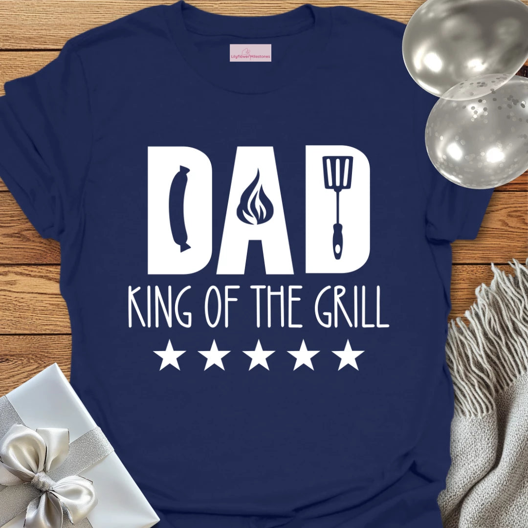 Dad, King of the Grill - Parenting T-Shirt