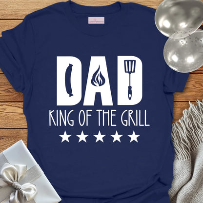 Dad, King of the Grill - Parenting T-Shirt