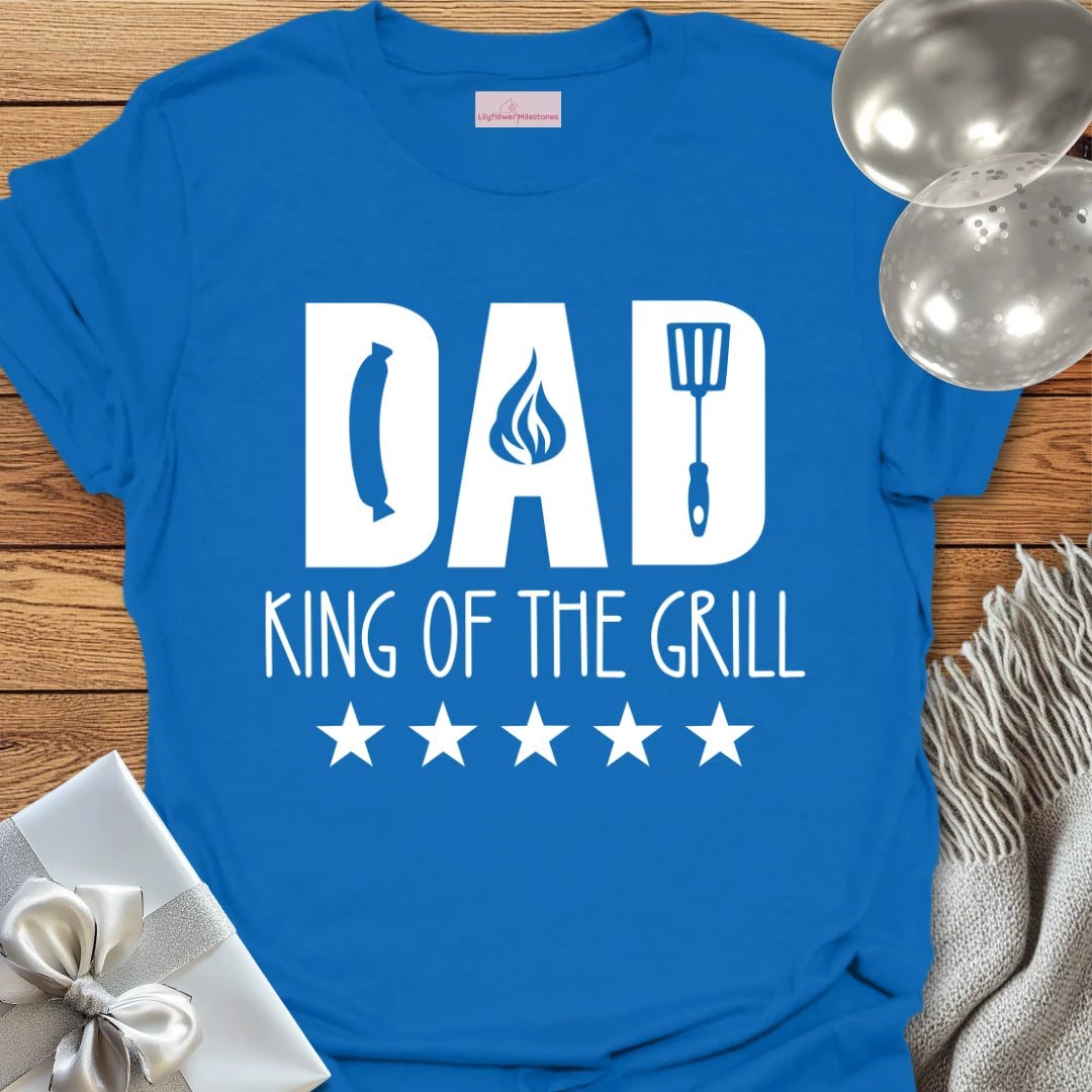 Dad, King of the Grill - Parenting T-Shirt
