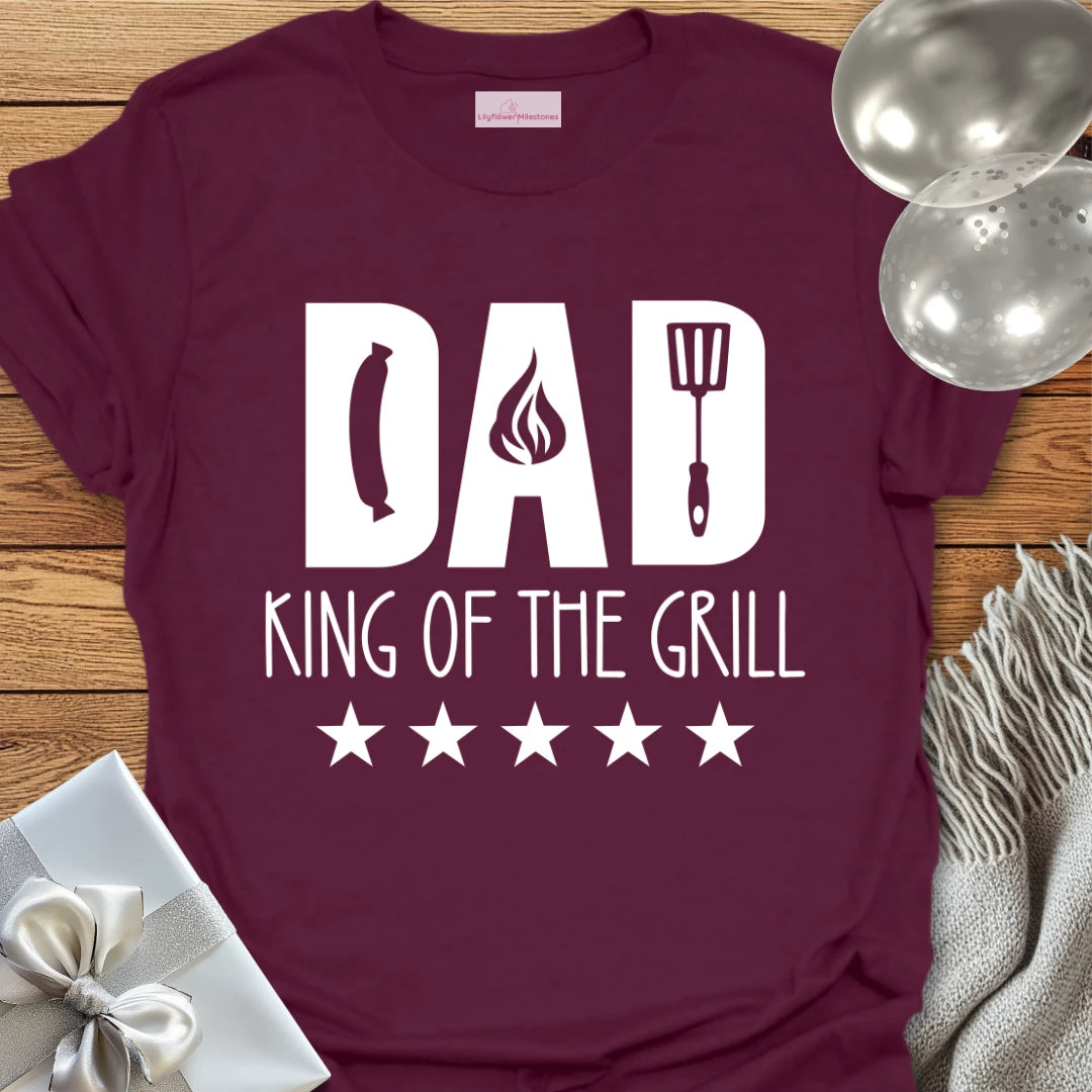 Dad, King of the Grill - Parenting T-Shirt