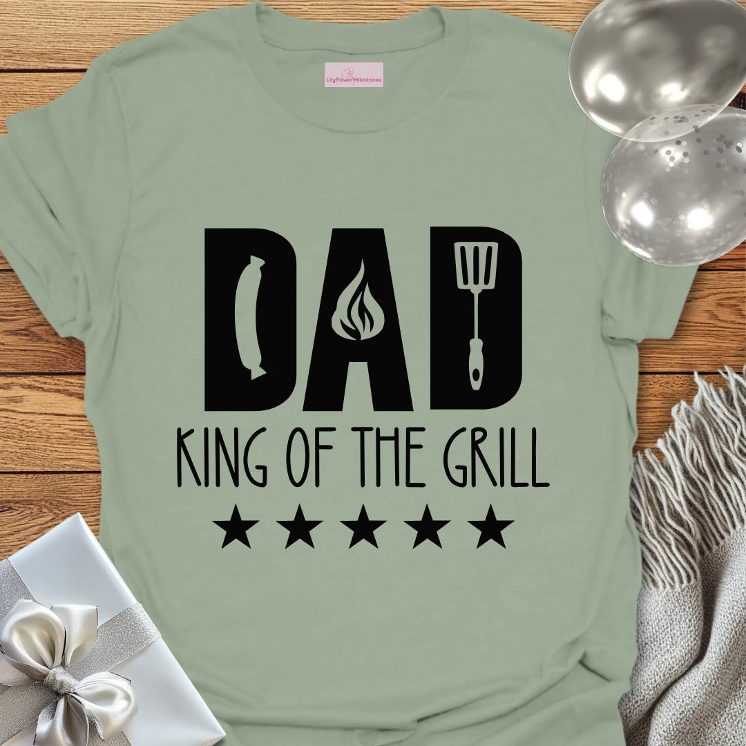 Dad, King of the Grill - Parenting T-Shirt