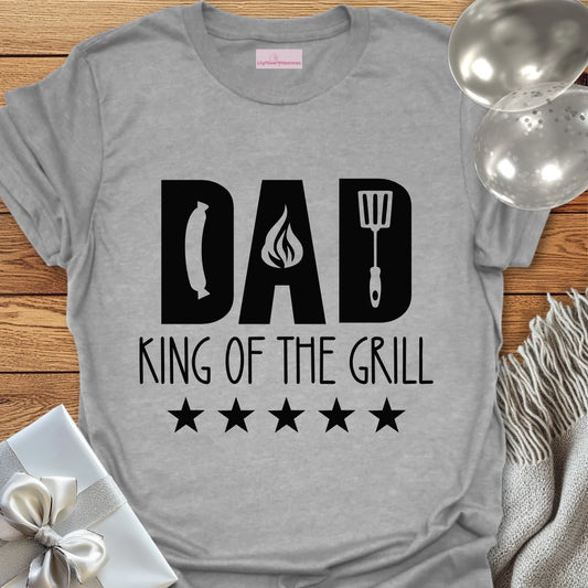 Dad, King of the Grill - Parenting T-Shirt