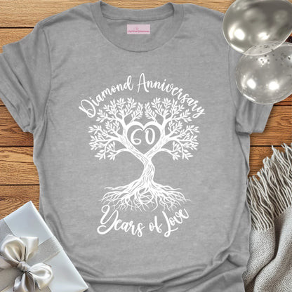 Diamond Anniversary, 60 Years of Love - 60th Wedding Anniversary T-Shirt