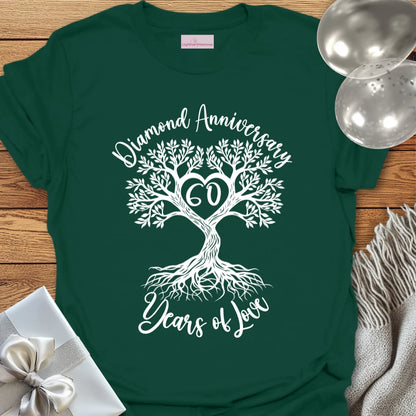 Diamond Anniversary, 60 Years of Love - 60th Wedding Anniversary T-Shirt