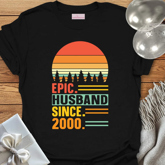 Epic Husband Since 2000 - 25th Wedding Anniversary T-Shirt