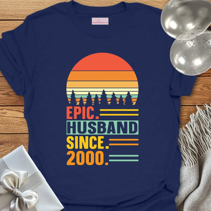 Epic Husband Since 2000 - 25th Wedding Anniversary T-Shirt
