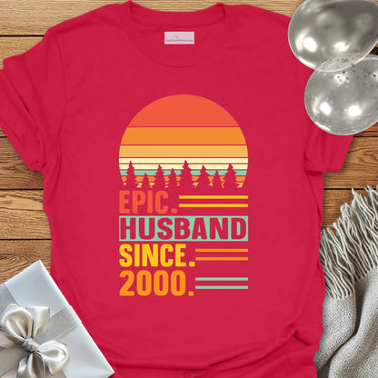 Epic Husband Since 2000 - 25th Wedding Anniversary T-Shirt