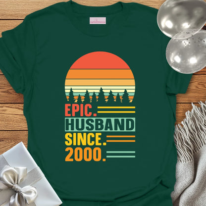 Epic Husband Since 2000 - 25th Wedding Anniversary T-Shirt