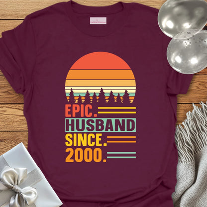Epic Husband Since 2000 - 25th Wedding Anniversary T-Shirt