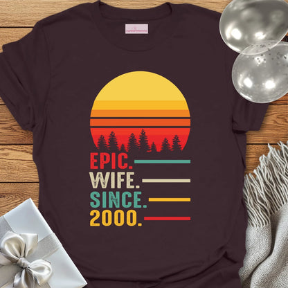Epic Wife Since 2000 - 25th Wedding Anniversary T-Shirt