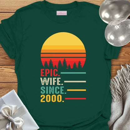 Epic Wife Since 2000 - 25th Wedding Anniversary T-Shirt