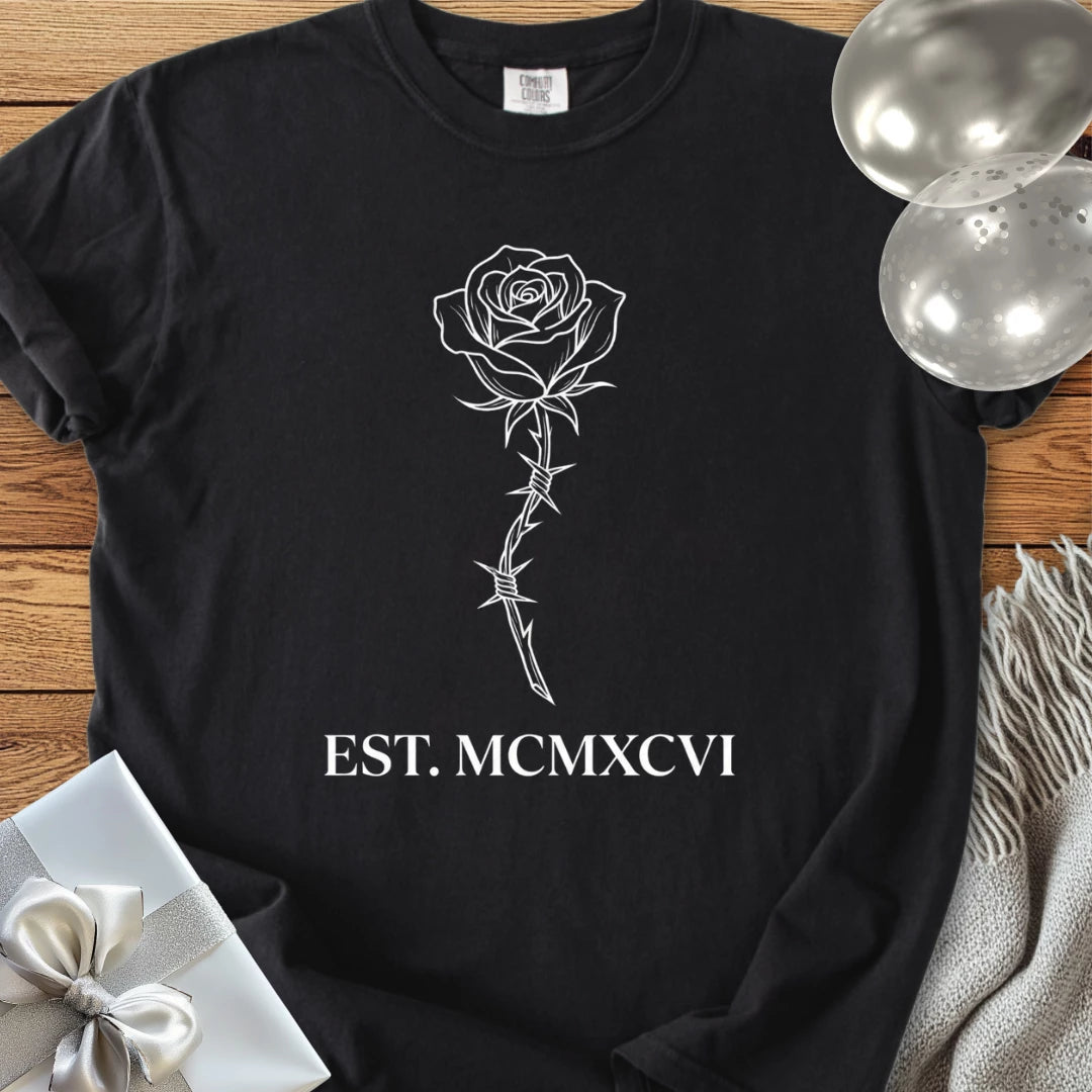 Est. MCMXCVI (1996) - Premium Rose Design 30th Birthday T-Shirt