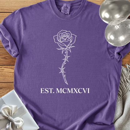 Est. MCMXCVI (1996) - Premium Rose Design 30th Birthday T-Shirt