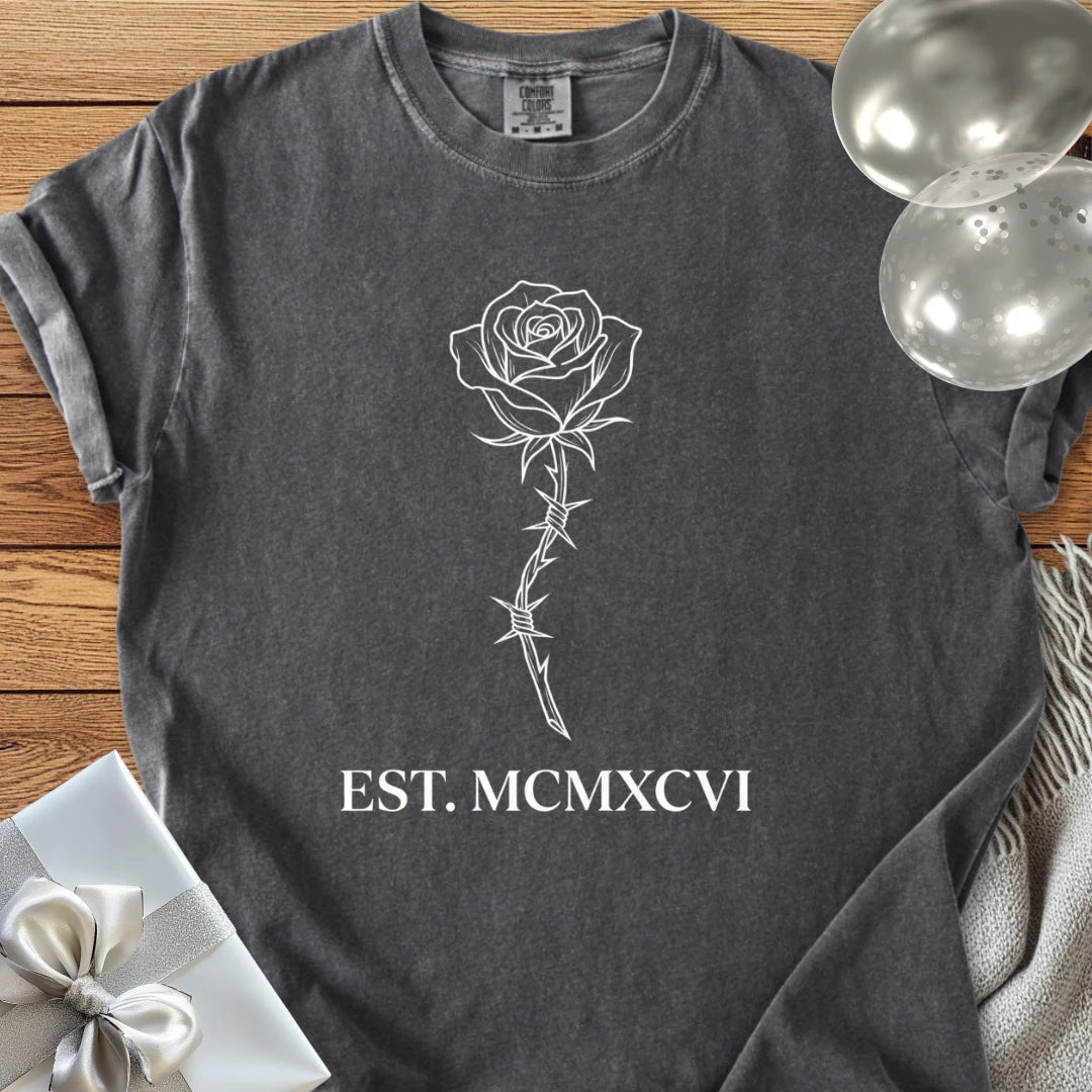 Est. MCMXCVI (1996) - Premium Rose Design 30th Birthday T-Shirt