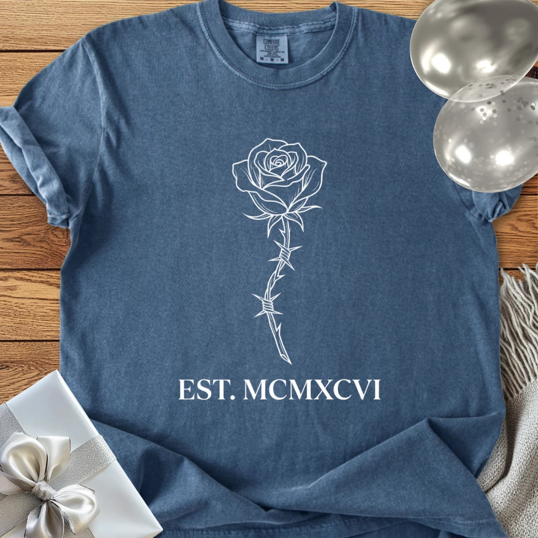 Est. MCMXCVI (1996) - Premium Rose Design 30th Birthday T-Shirt