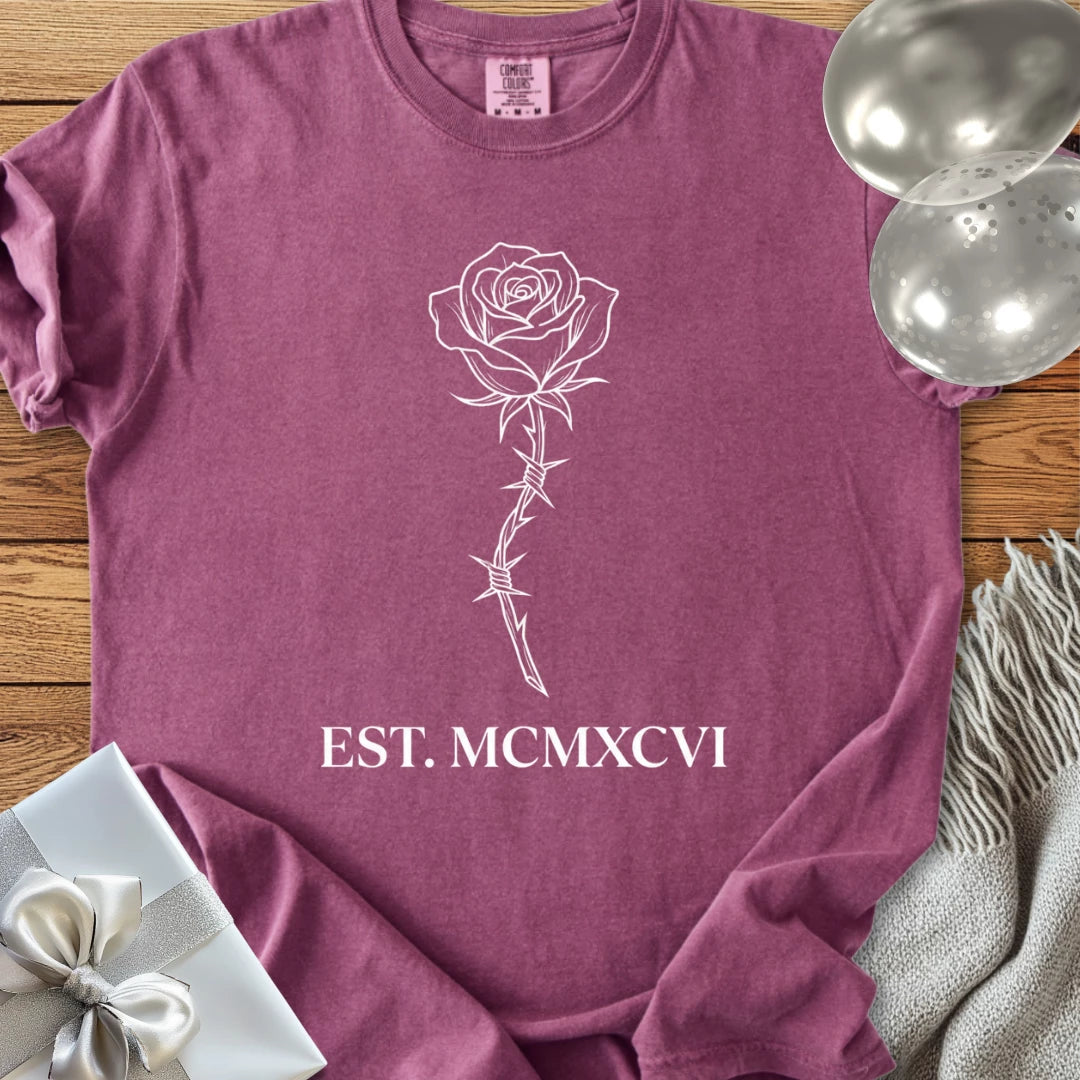 Est. MCMXCVI (1996) - Premium Rose Design 30th Birthday T-Shirt