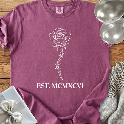Est. MCMXCVI (1996) - Premium Rose Design 30th Birthday T-Shirt