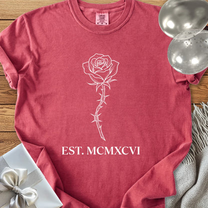 Est. MCMXCVI (1996) - Premium Rose Design 30th Birthday T-Shirt