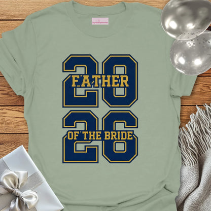 Father of the Bride - Varsity Wedding T-Shirt