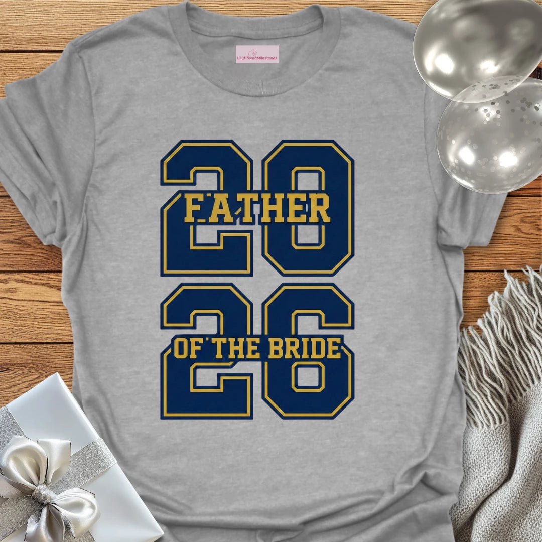Father of the Bride - Varsity Wedding T-Shirt