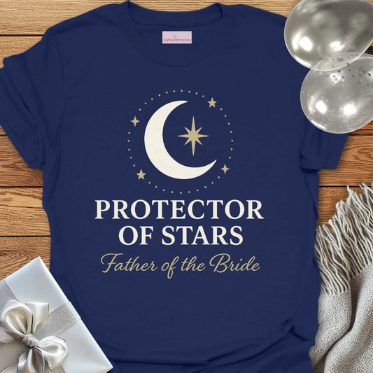 Father of the Bride, Protector of Stars Wedding T-Shirt