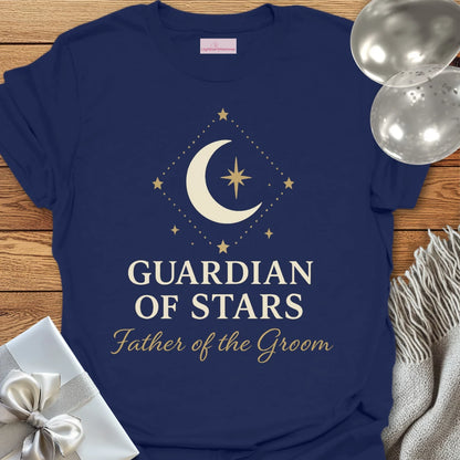 Father of the Groom, Guardian of Stars Wedding T-Shirt