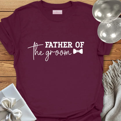 Father of the Groom T-Shirt (bow tie)