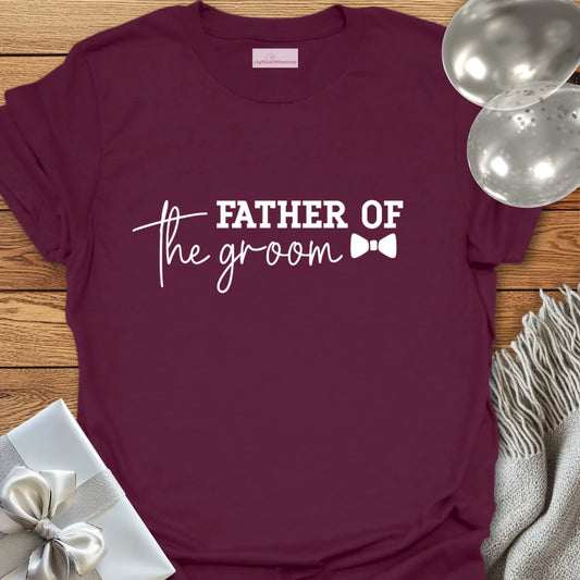 Father of the Groom T-Shirt (bow tie)