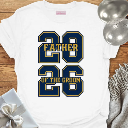 Father of the Groom - Varsity Wedding T-Shirt