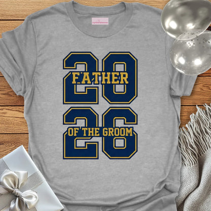 Father of the Groom - Varsity Wedding T-Shirt
