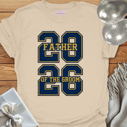 Father of the Groom - Varsity Wedding T-Shirt