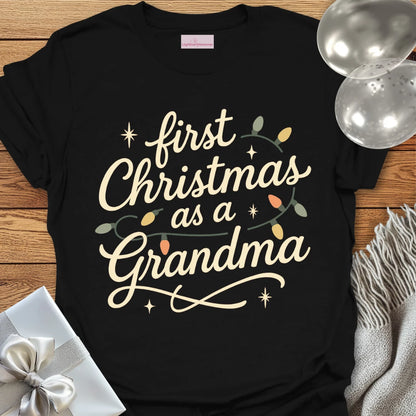 First Christmas as a Grandma - Christmas T-Shirt