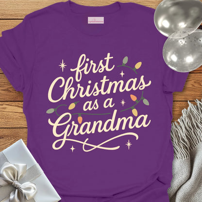 First Christmas as a Grandma - Christmas T-Shirt