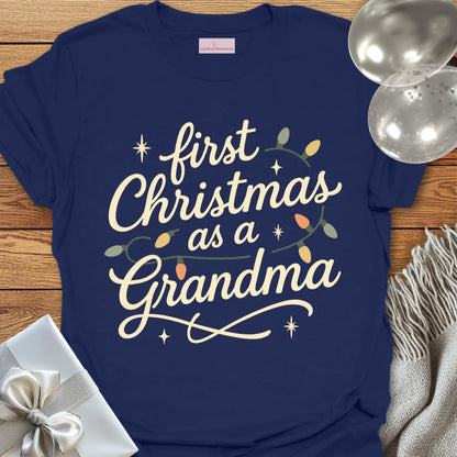First Christmas as a Grandma - Christmas T-Shirt
