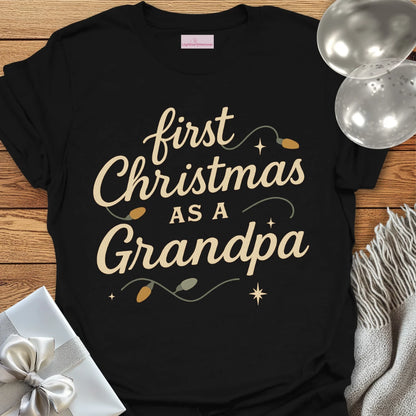First Christmas as a Grandpa - Christmas T-Shirt