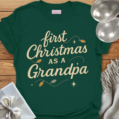 First Christmas as a Grandpa - Christmas T-Shirt
