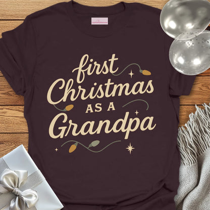 First Christmas as a Grandpa - Christmas T-Shirt