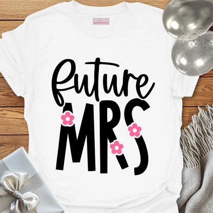 Future Mrs Floral Engagement T-Shirt