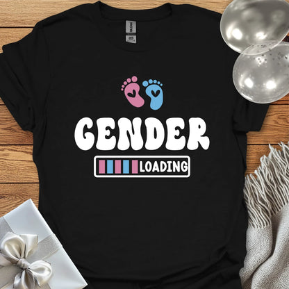 Gender Loading (footprints) - Pregnancy T-Shirt