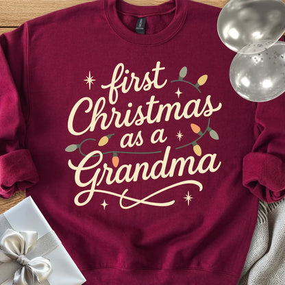 First Christmas as a Grandma - Classic Christmas Sweatshirt