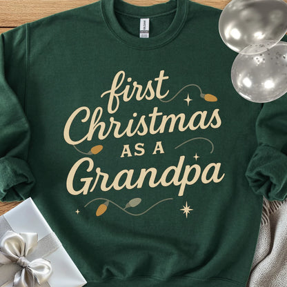 First Christmas as a Grandpa - Classic Christmas Sweatshirt