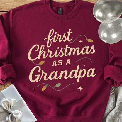 First Christmas as a Grandpa - Classic Christmas Sweatshirt